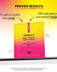 Derma E Vitamin C Bright Eyes Hydro Gel Patches packaging with gradient background and text about proven results.