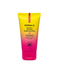 Tube of Derma E Vitamin C Even Tone Brightening Mask with yellow and pink gradient on a white background