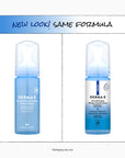 Two bottles of Derma E cleanser with a blue label on a white background.