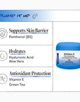 Derma E Ultra Hydrating Antioxidant Day Cream with ingredients listed on a white background