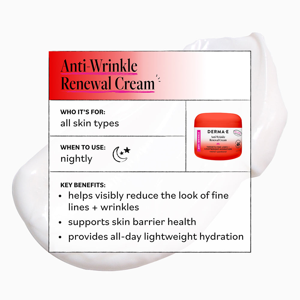 DERMA E | Anti-Wrinkle Renewal Cream