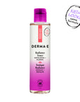Derma-E Radiance Toner bottle with pink and white gradient on a white background