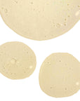 Three beige circular patches on a white background