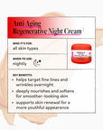 Dermstore Anti-Aging Regenerative Night Cream packaging with product details on a white background
