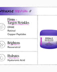 Derma E skincare product with ingredients listed on a white background