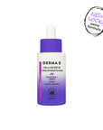 Derma-E Ultra Lift DMAE Concentrated Serum bottle with purple cap on a white background