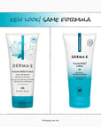 Two tubes of Derma E Eczema Relief Lotion with a 'New Look! Same Formula' label.