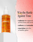 Benefits of Derma E Anti-Wrinkle Treatment Oil: reduces fine lines and wrinkles, softens and smooths skin, nourishes for a healthy glow.