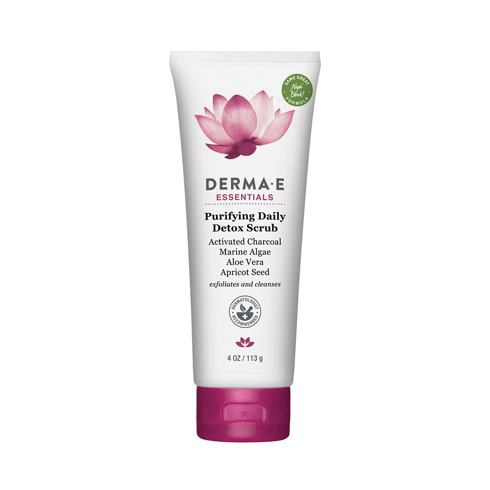 Purifying Daily Detox Scrub by DERMA E, 4 oz bottle, front view