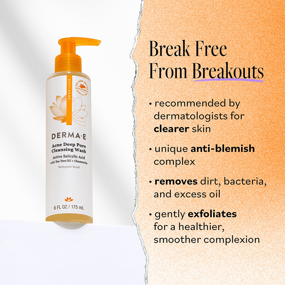 Acne & Deep Pore Facial Cleanser - DERMA E