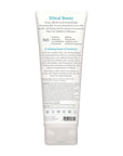 Back view of the Fragrance-Free Vitamin E Body Lotion bottle by DERMA E, displaying the ingredient list and usage instructions