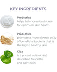 Key ingredients: Prebiotics, probiotics, and cica.