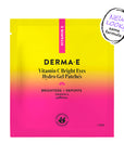 Derma-E Vitamin C Bright Eyes Hydro Gel Patches packaging with yellow and pink gradient.