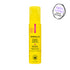 Yellow bottle of Derma E moisturizer on a white background