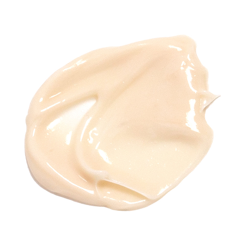 Beige cream swatch on a white background