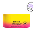 Derma-E Vitamin C Bright Eyes Hydro Gel Patches container with gradient yellow to pink design on a white background.