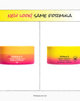 Two jars of Derma E Vitamin C Bright Eyes Hydro Gel Patches with a yellow and pink gradient on a white background.