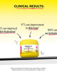 Derma-E Vitamin C Intense Night Cream with clinical results on a yellow background