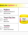 Derma E Vitamin C Intense Night Cream with ingredients listed on a white background