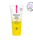 Derma-E Vitamin C Foaming Oil Cleanser with gradient design on a white background