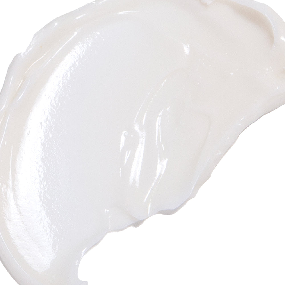 Close-up of a white, glossy substance on a white background