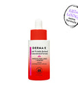 Derma-E anti-wrinkle retinol concentrated serum bottle with red and white design on a white background.
