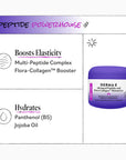 Derma E moisturizer jar with product features on a white background