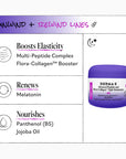 DermaE night moisturizer with benefits listed on a white background