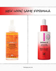 Two bottles of Derma-E Anti-Wrinkle Treatment Oil with a red and white label on a white background.