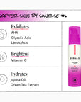 Derma-E Overnight Peel with benefits listed on a white background