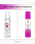 Two bottles of Derma E Overnight Peel with a pink and white design on a white background.