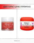 Two jars of Derma E anti-aging regenerative night cream with a red and white label.