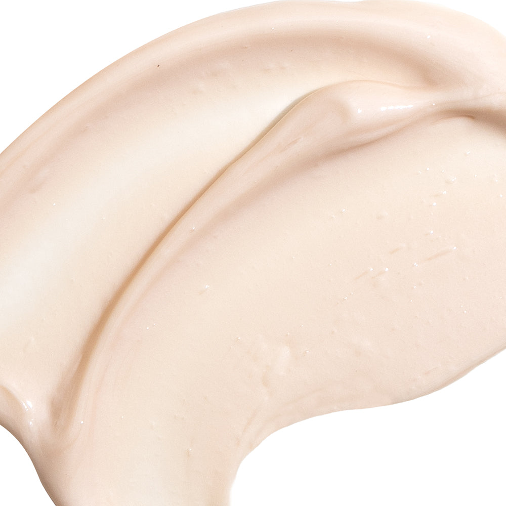 Beige cream swatch on a white background