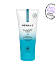 Derma-E Eczema Relief Lotion tube on a white background