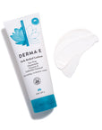 Image of Derma E's Itch Relief Lotion bottle with smear of lotions texture.