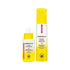 Two Derma-E skincare products with yellow caps on a white background