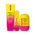 Three Derma-E skincare products on a white background