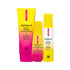 Derma-E skincare products including a polish, serum, and moisturizer on a white background