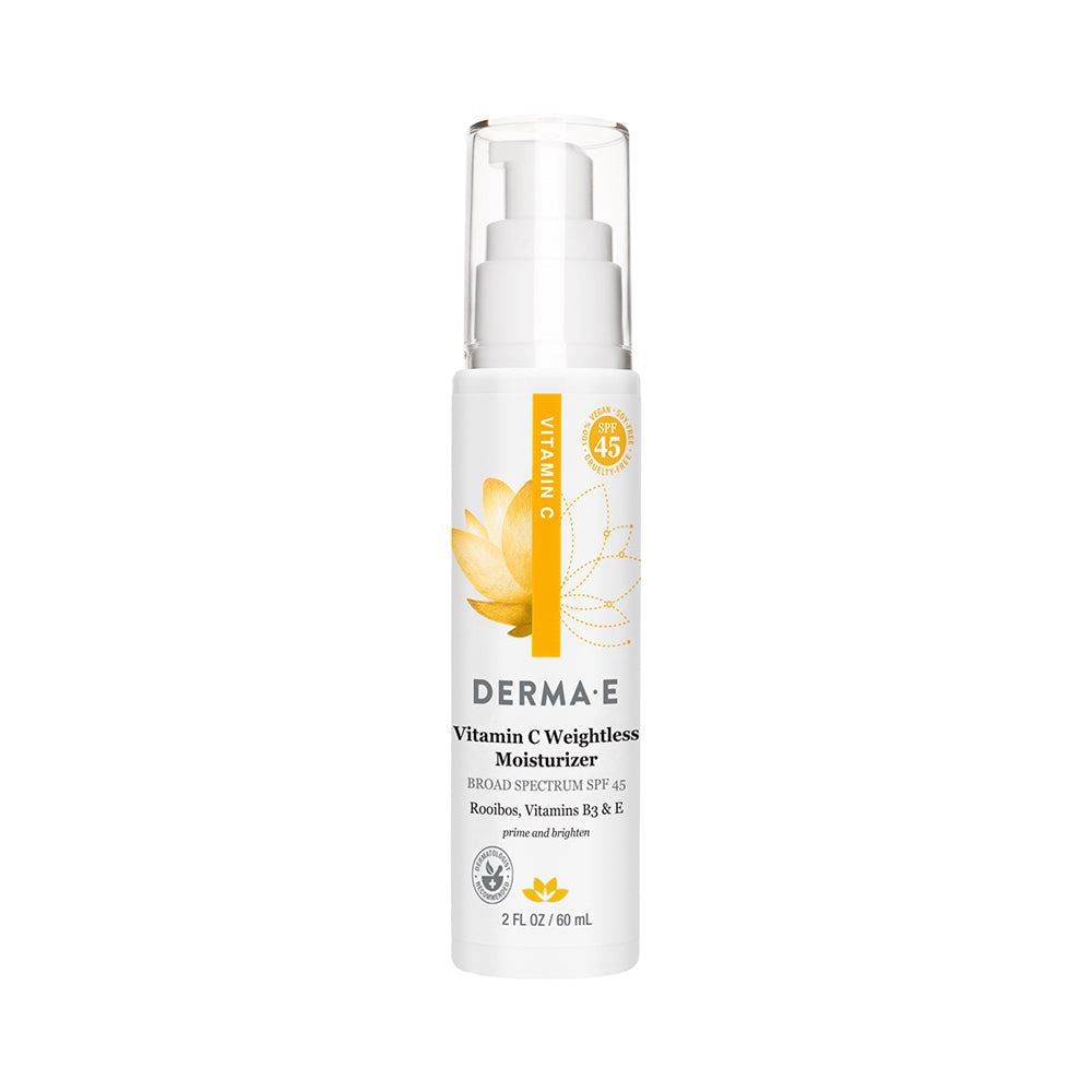 Derma-E Vitamin C Weightless Moisturizer bottle on a white background