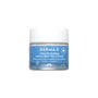 Product shot of Derma E Ultra Hydrating Antioxidant Day Cream jar, featuring eco-friendly packaging design and key ingredients listed.