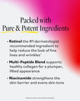 "Packed with Pure & Potent Ingredients. Retinol: the 