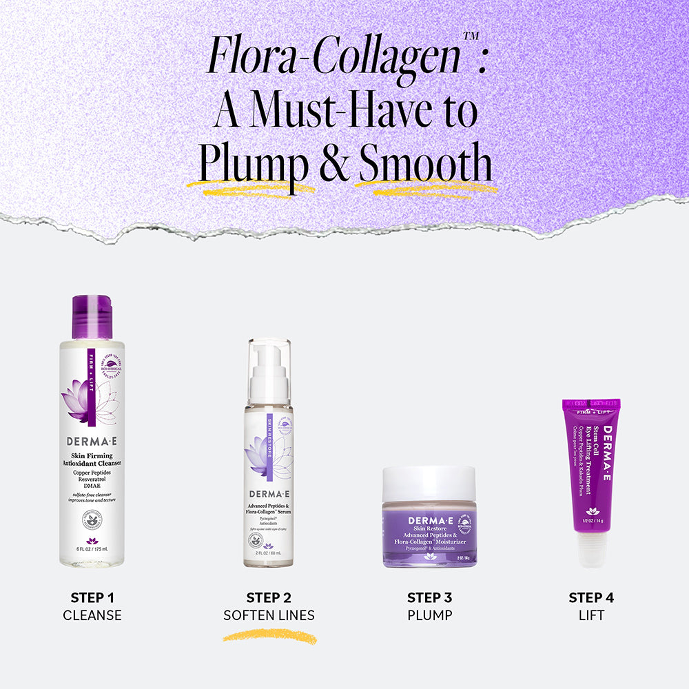 DERMA E | Advanced Peptides and Flora-Collagen™ Serum