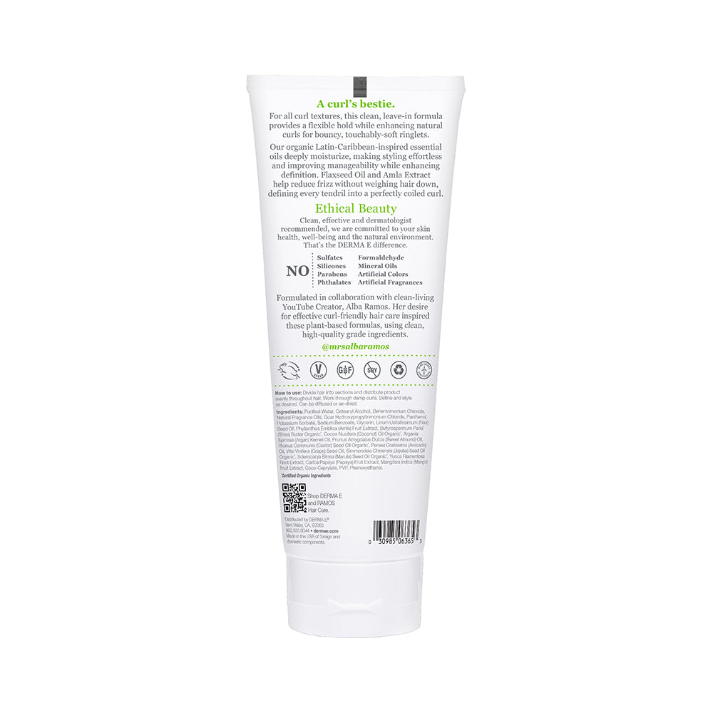 DERMA E | 2-In-1 Defining Curl Cream + Leave-In