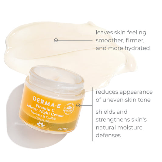 Vitamin C Intense Night Cream leaves skin feeling smoother, firmer, and more hydrated.