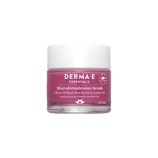 natural dead sea salt exfoliating scrub for face with natural and clean ingredients from DERMA E