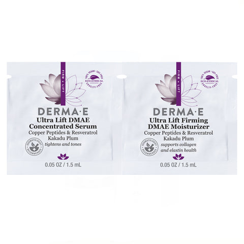 DERMA E | Foil Pack Ultra Lift DMAE Serum & Moisturizer DUO